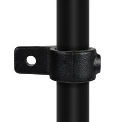 Buiskoppeling Oogdeel enkele lip - zwart-B / 26,9 mm